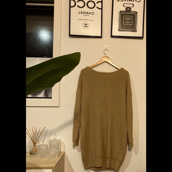 🌻ShowPo “We’ve only just began” Mocha Knit Dress - Picture 2 of 3